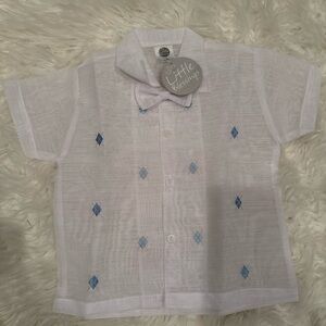 White and Blue Kids Shirt